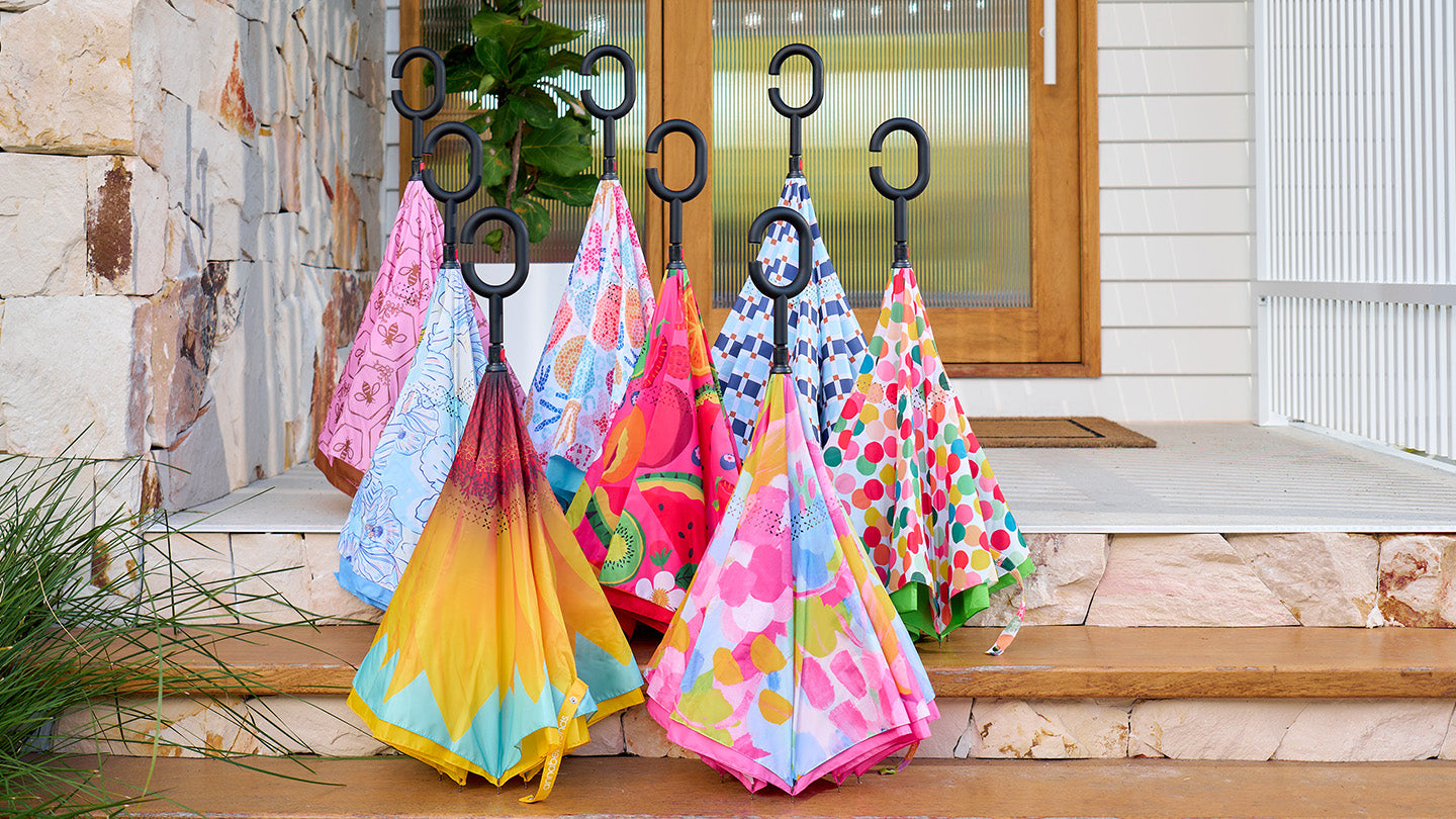 Umbrella Reverse Hypnotic Swirl - Annabel Trends