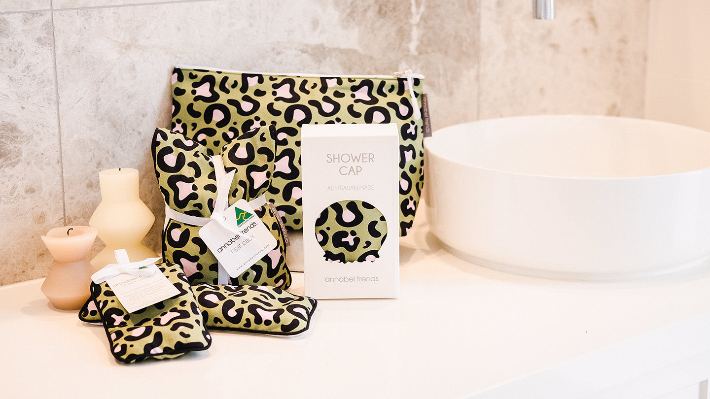 Ocelot Pink Khaki - Cotton - Bathroom Range - Banner