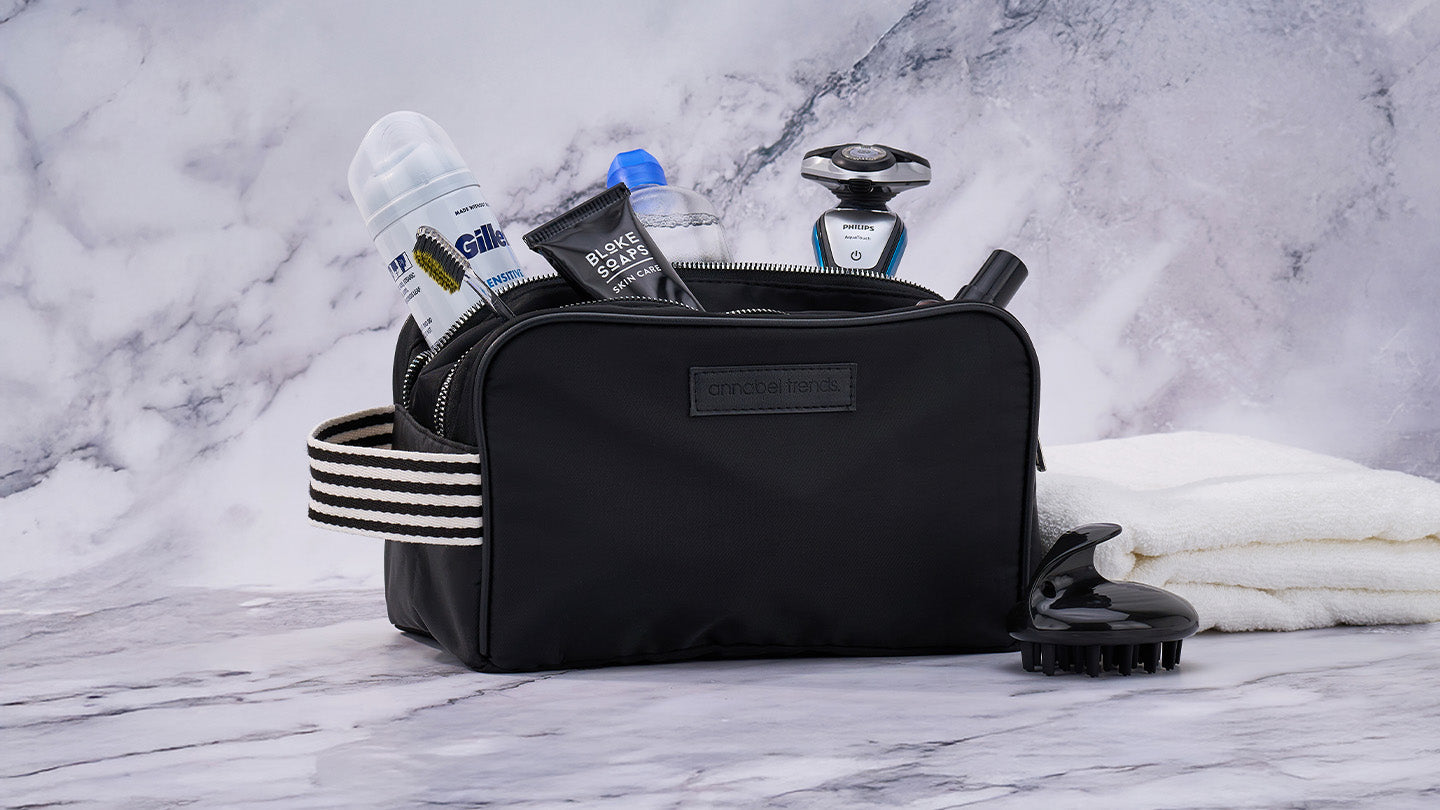 men's bath travel bag Wash | Toiletries Bag Fathers Day Gift for Men Leather Bath Travel Bag Polare