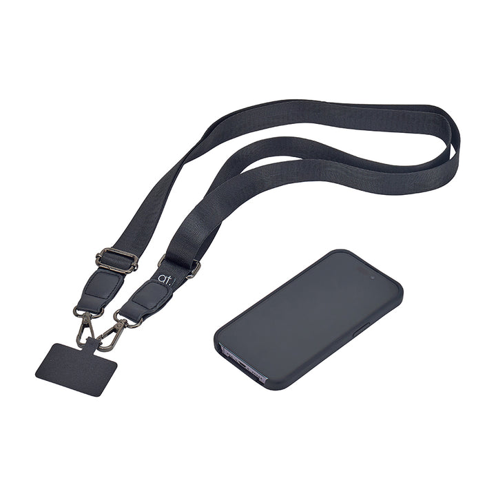 At Phone Strap Lanyard - Black