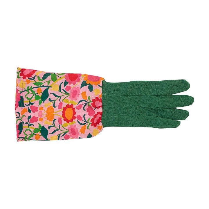 Long Sleeve Garden Gloves - Linen - Flower Patch