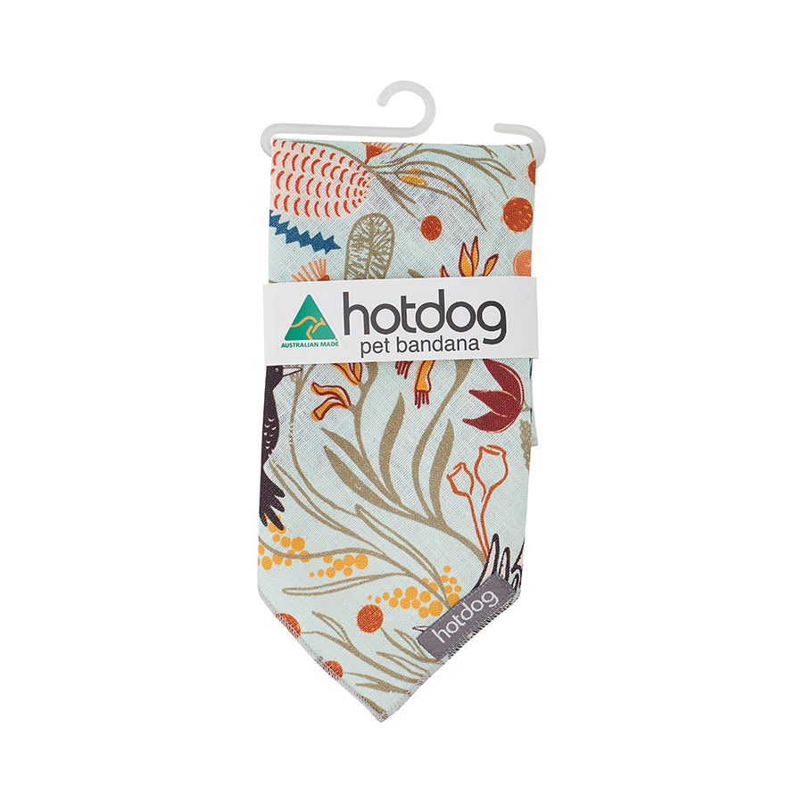 Magpie Floral linen hotdog bandana