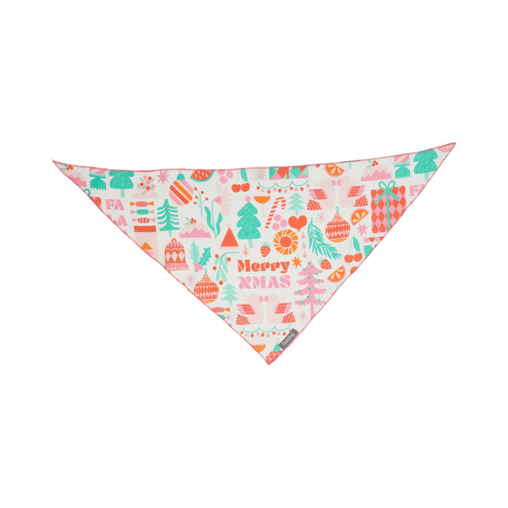 Hot Dog - Bandana - Linen - Merry Xmas