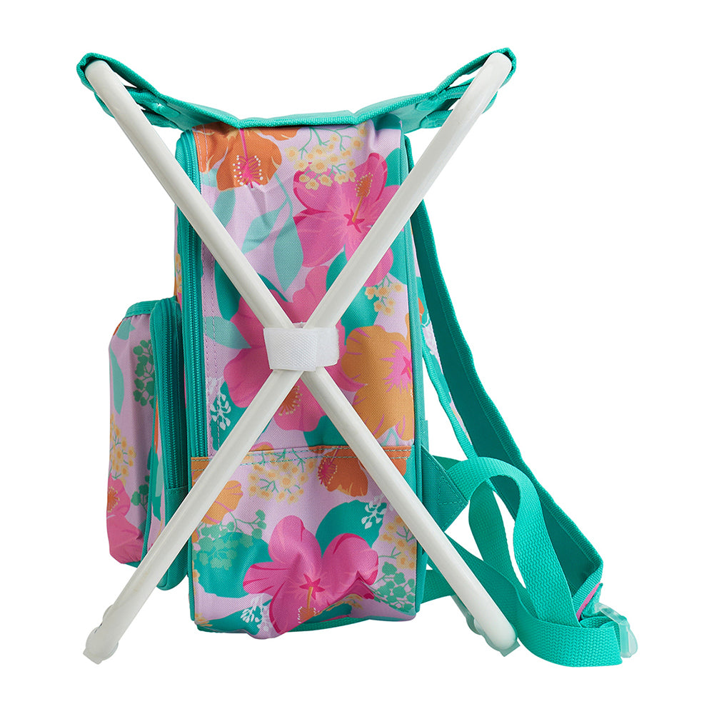 picnic cooler chair - hibiscus