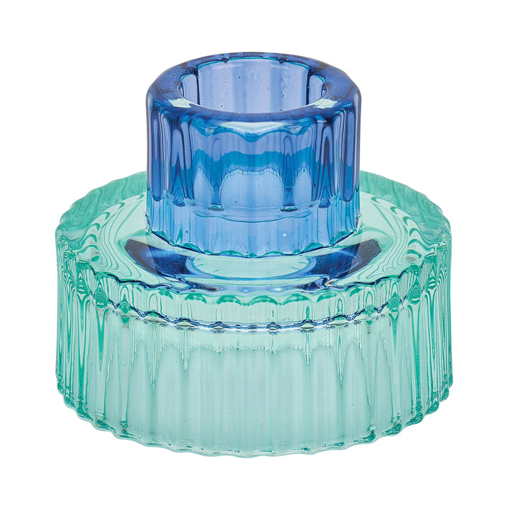 Jewel Candle Holder Small - Blue