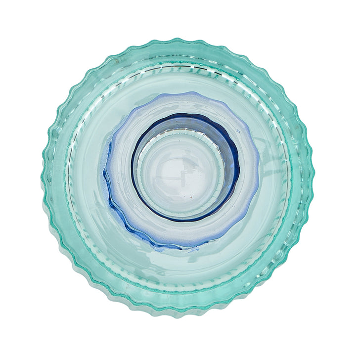 Jewel Candle Holder Small - Blue