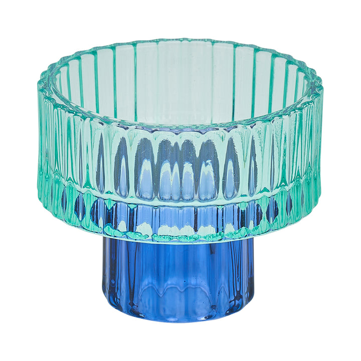 Jewel Candle Holder Small - Blue