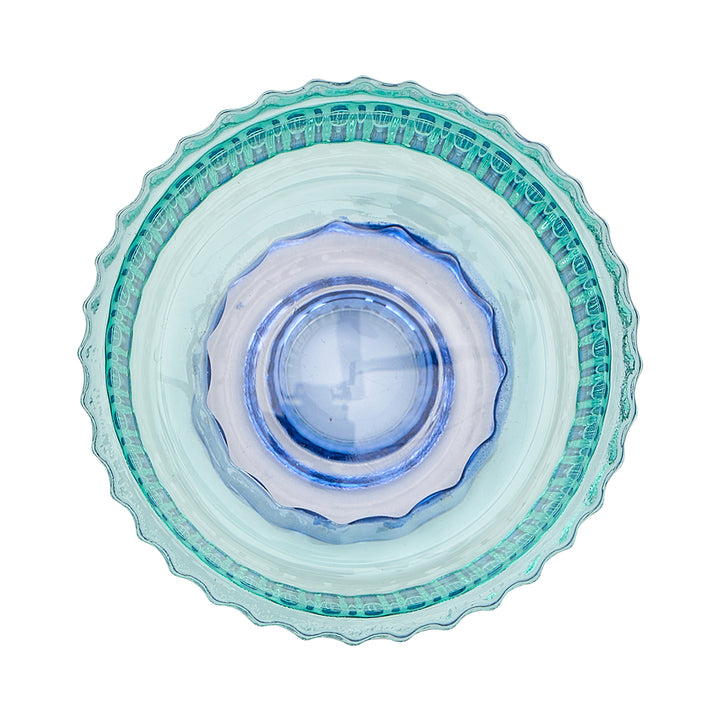 Jewel Candle Holder Small - Blue