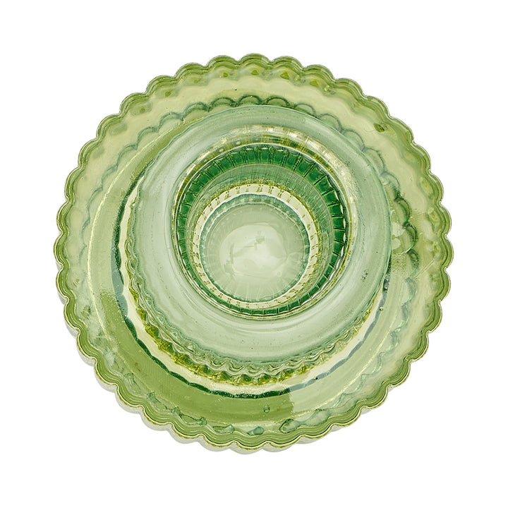 Jewel Candle Holder Large - Green
