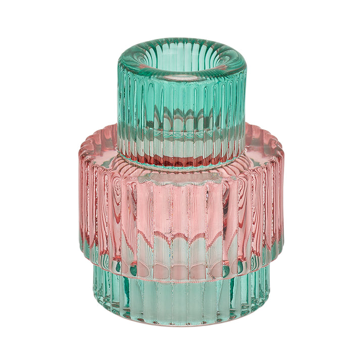 Jewel Candle Holder Large - Melon
