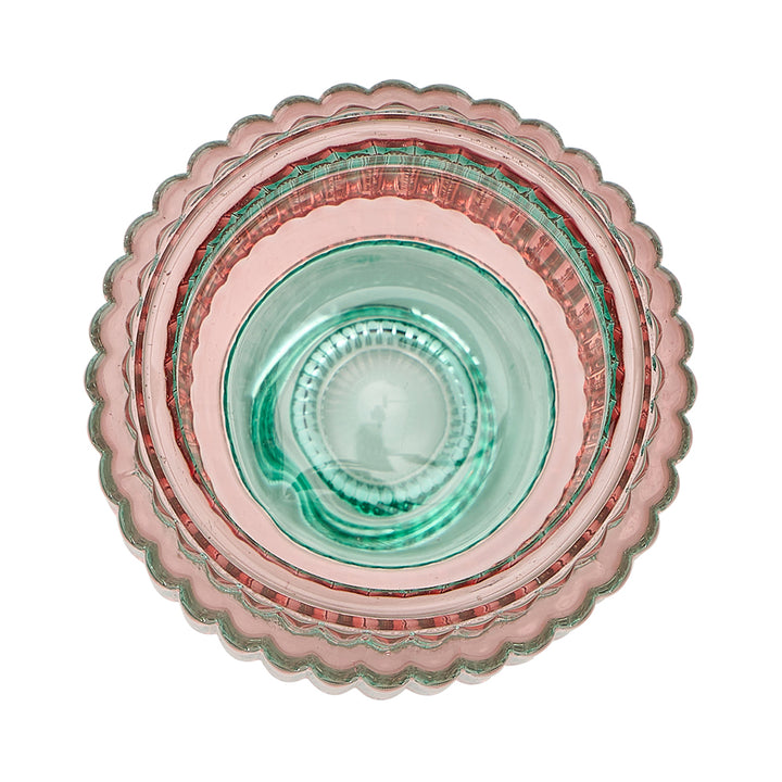 Jewel Candle Holder Large - Melon