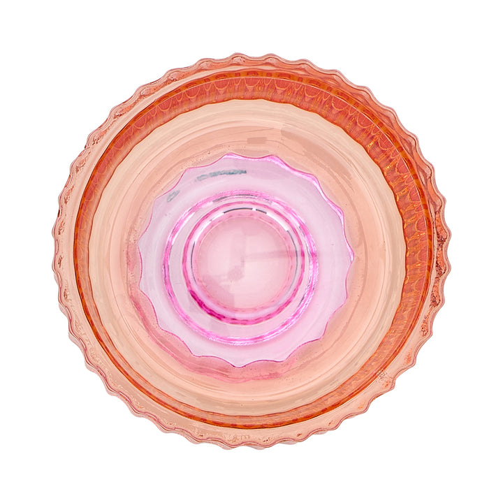 Jewel Candle Holder Small -Orange