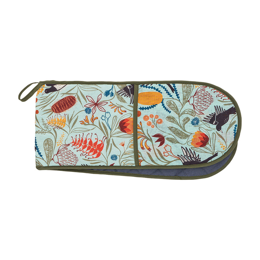 Magpie Floral Double Oven Mitt