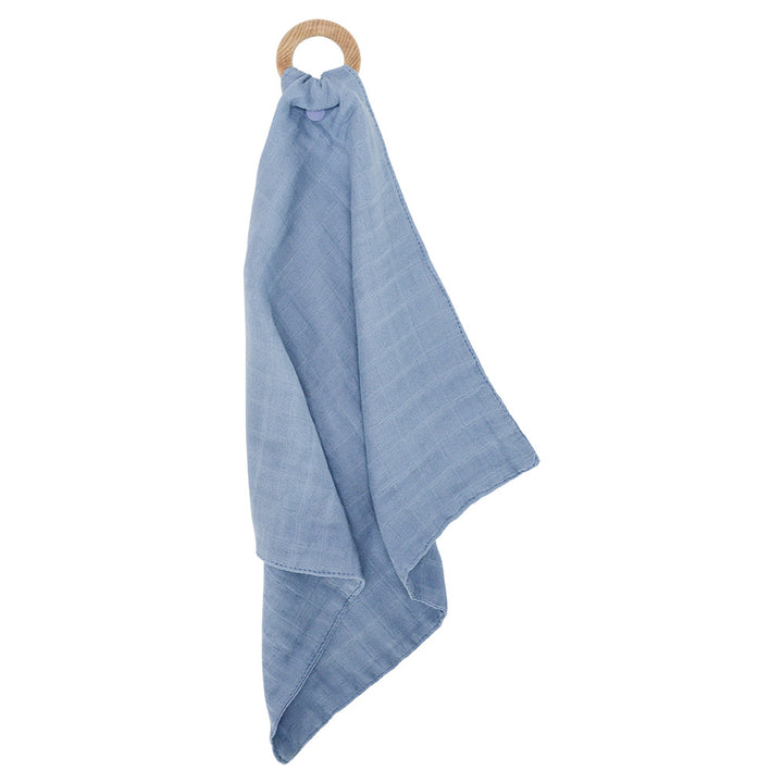 muslin security blanket blue