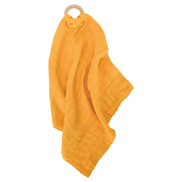 Muslin Security Blanket - mustard
