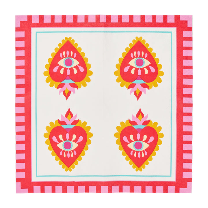 Annabel Trends Paper Napkins fiesta heart