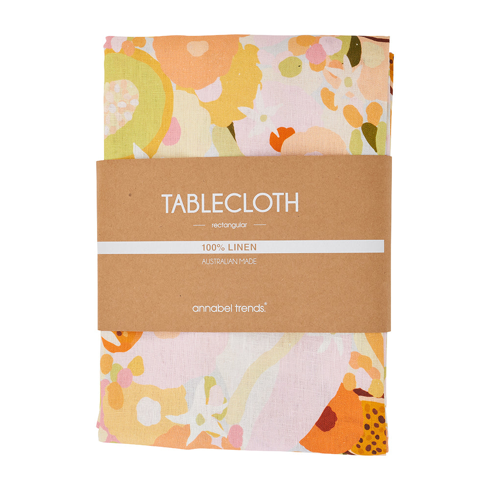 Tablecloth - Linen - Tutti Fruitti - Large 138cm x 300cm