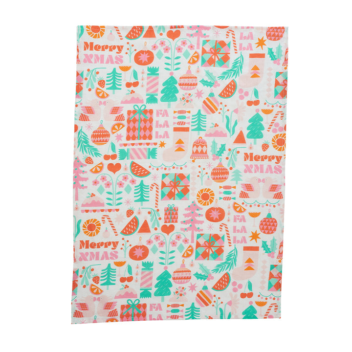 Tea Towel - Linen - Merry Xmas