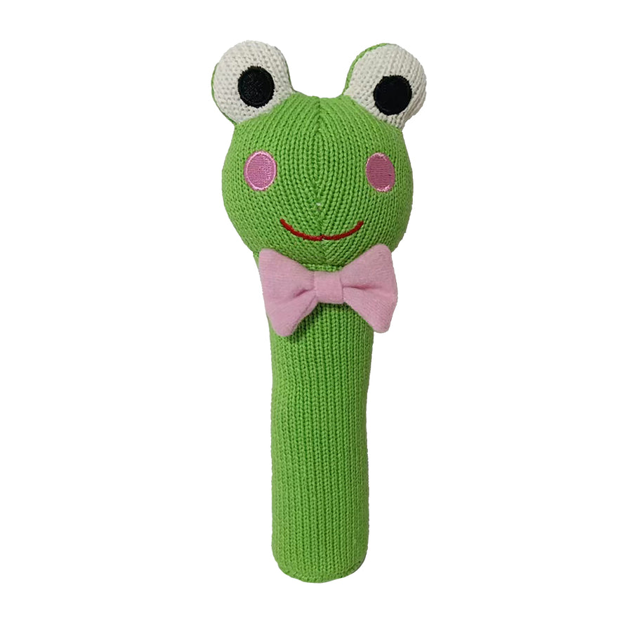 ANNABEL TRENDS KNIT HAND RATTLE - FROG
