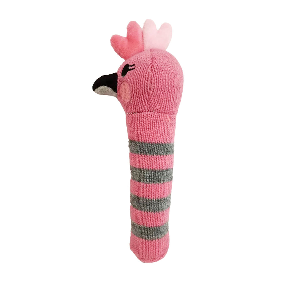 ANNABEL TRENDS KNIT HAND RATTLE - GALAH