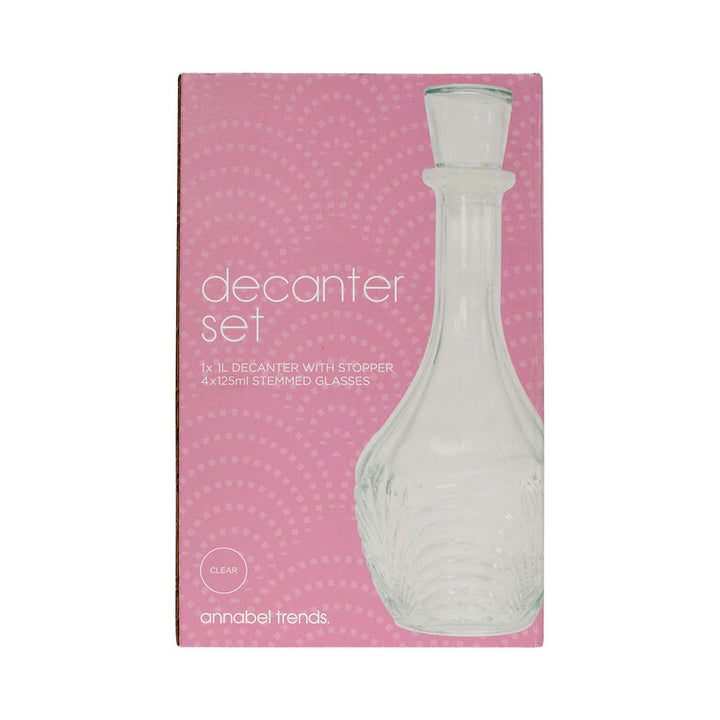 Decanter Set - Art Deco 5 piece