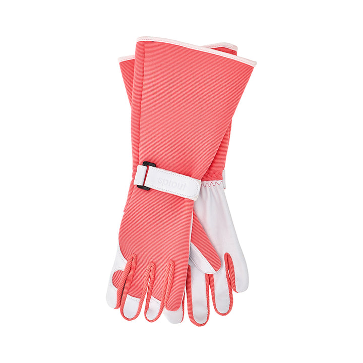 Sprout long sleeve gloves - coral