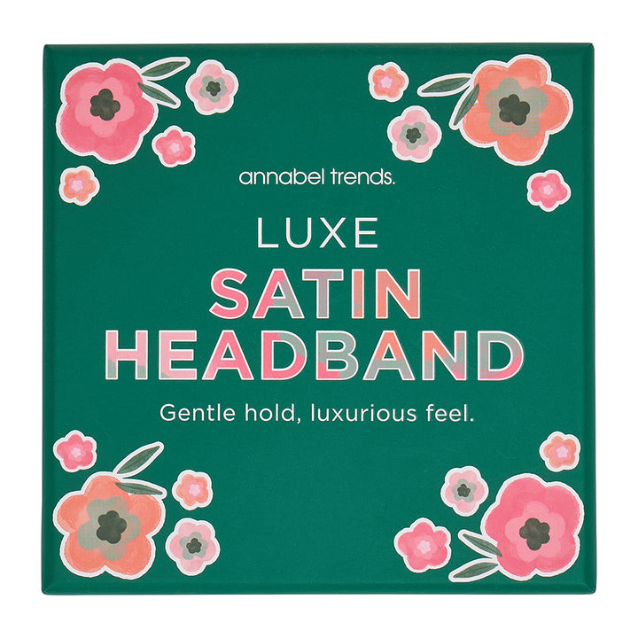 Luxe Satin headband in Emerald