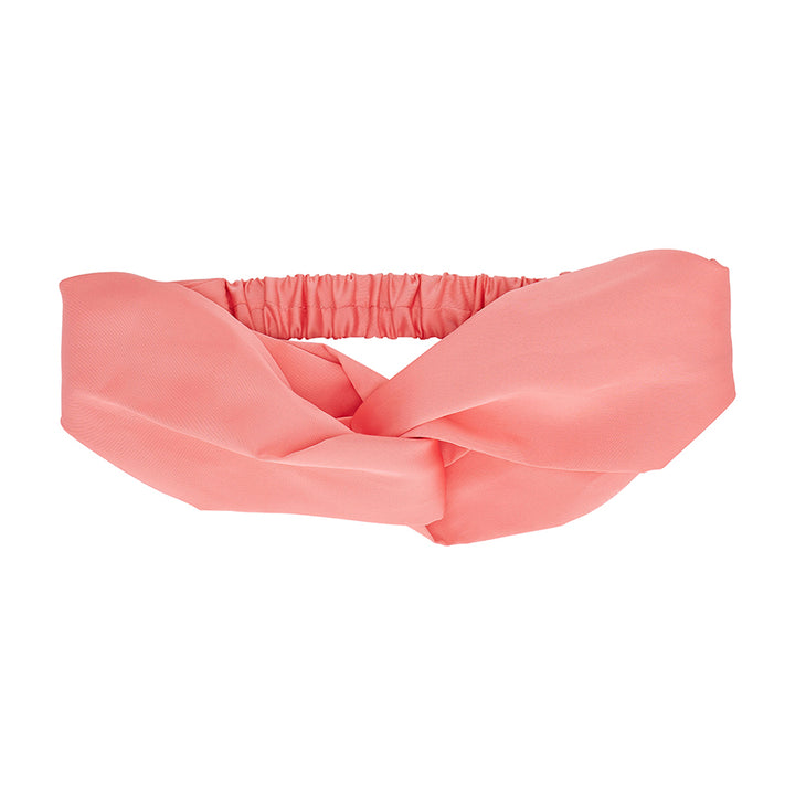 Luxe Satin headband in Melon