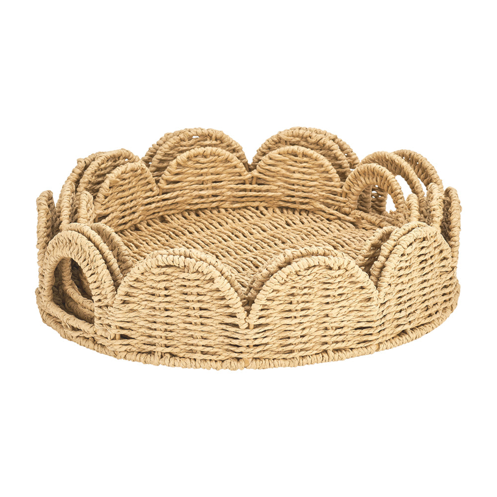 Papier Woven Tray Set - Natural