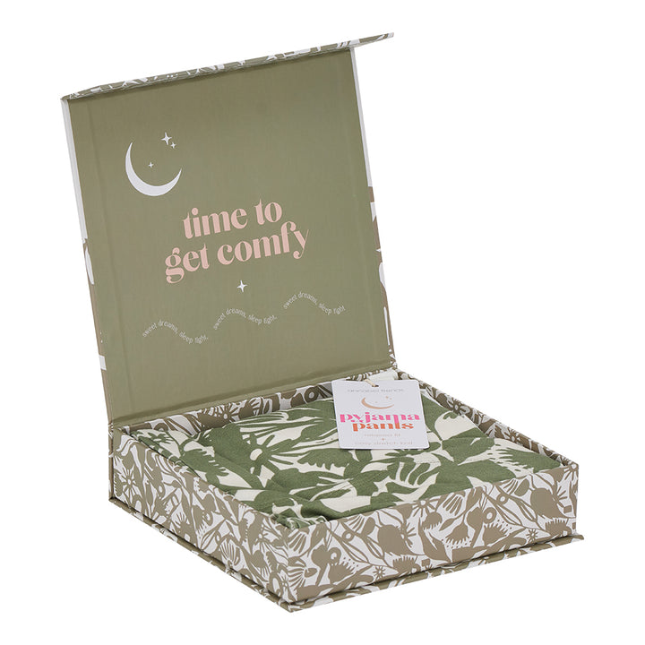 Abstract gum Sleep Pants packaging