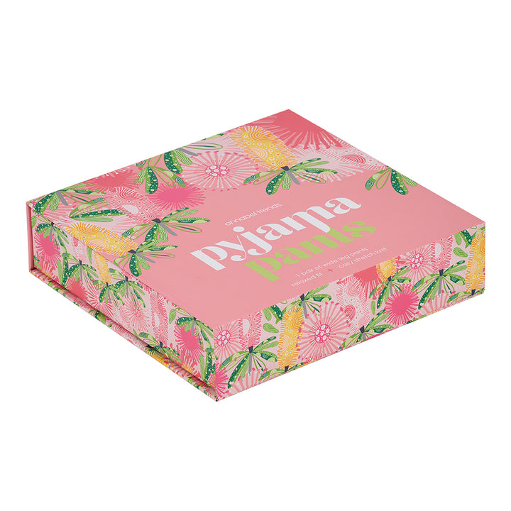 Pink Banksia Sleep Pants packaging