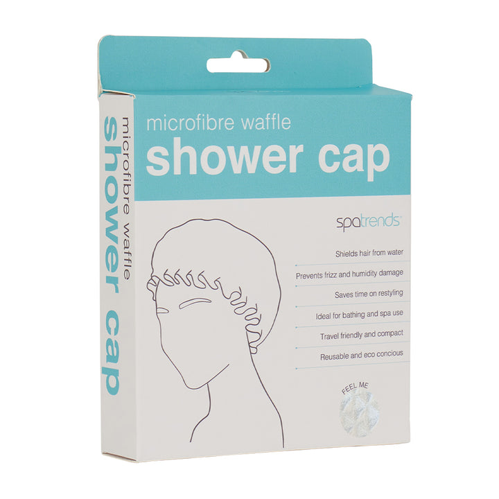 Spa Trends - Waffle Shower Cap - White