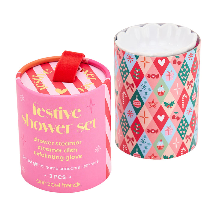 Annabel Trends Festive Shower Set - 3 piece- Ginger and Cranberry