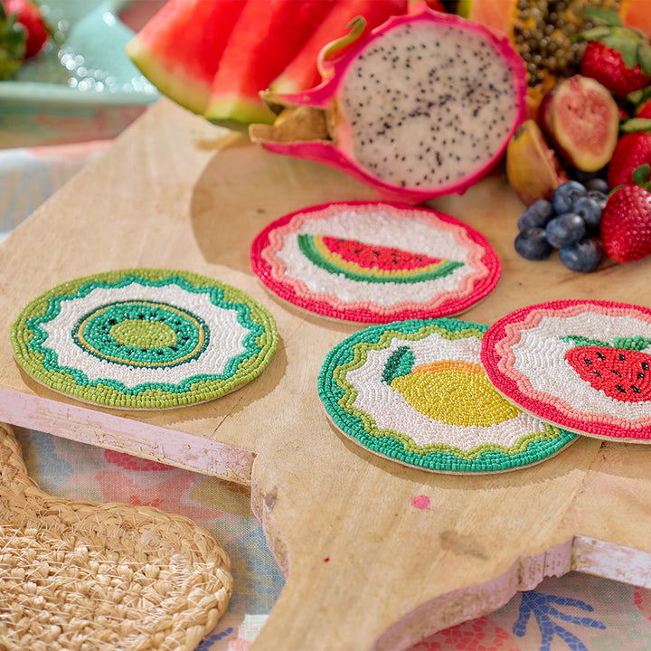 Annabel Trends - Beaded Coaster - Fruity - Tropicana -