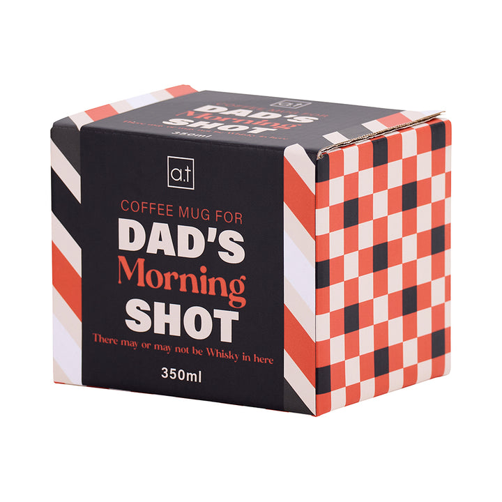 Annabel Trends AT Mens Boxed Mug - Dad's Morning Shot - this may or may not be whiskey