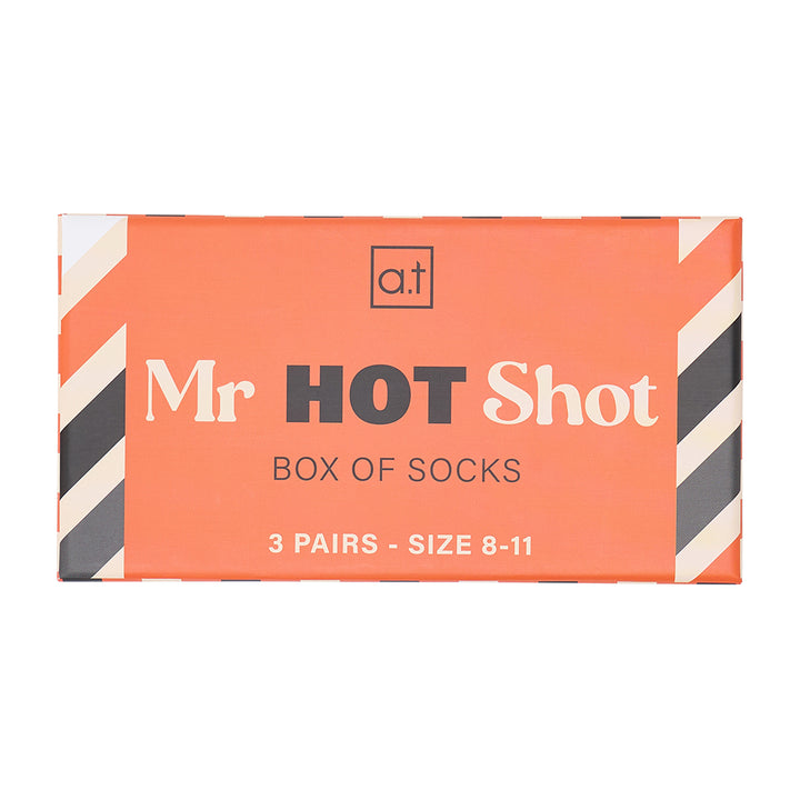 Annabel Trends AT Mens Boxed Socks - 3 pairs - Mr Hot Shot