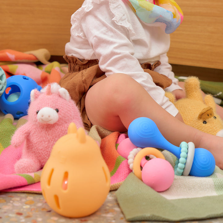 Annabel Trends - Silicone Rattles - Dumbbell Rattle - mini Chubby bubby