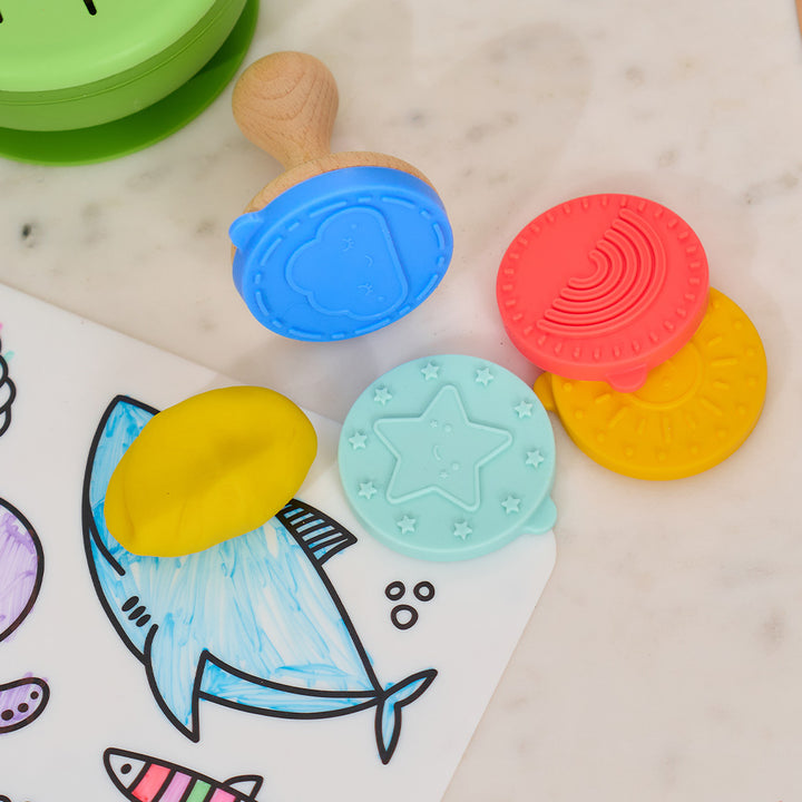 Annabel Trends - Silicone Stamp set - Star - clouds - rainbow - sun