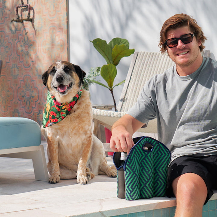 Hot Dog - Bandana - Linen - Merry Xmas