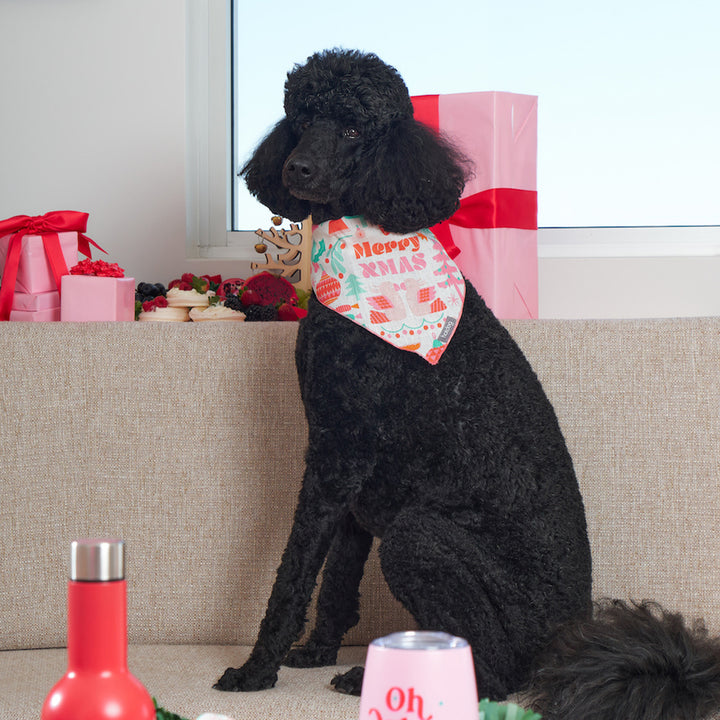 Hot Dog - Bandana - Linen - Merry Xmas