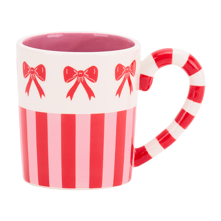 Annabel Trends Bow and stripe mug