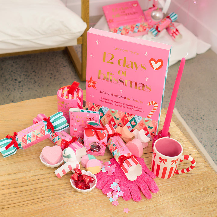 Annabel Trends Christmas Bath gifting - bon bon shower steamers, advent calendar