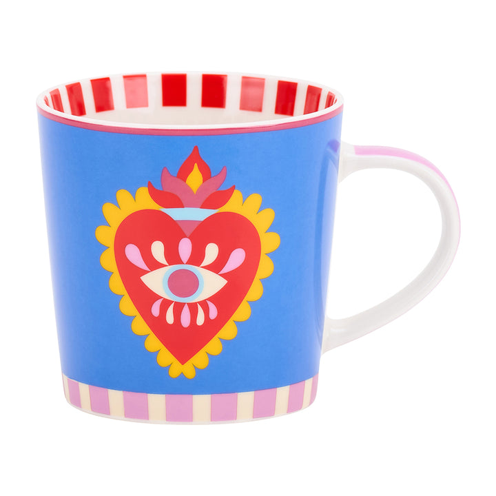 Annable Trends assorted coffee mugs in Fiesta vibes design