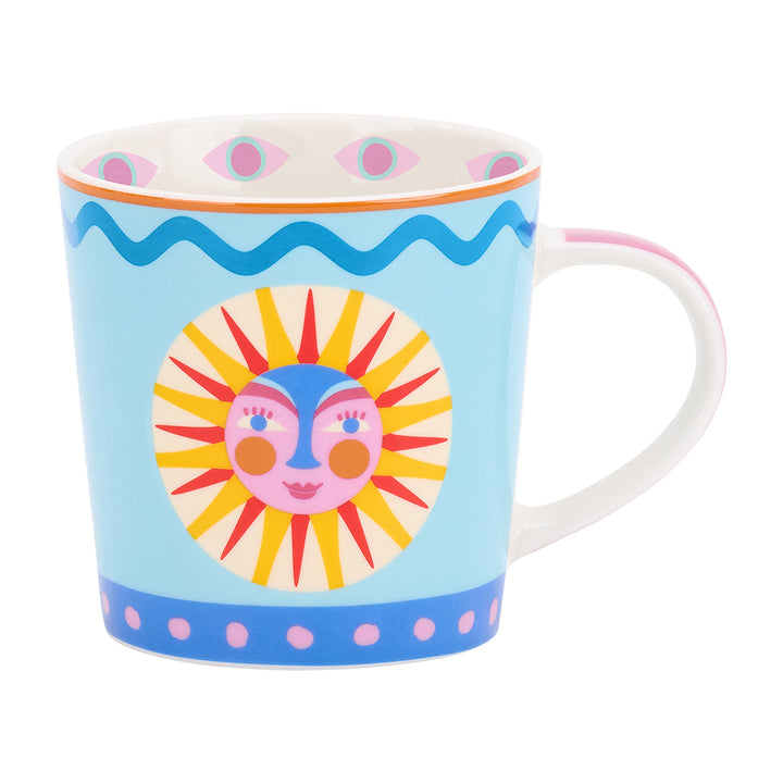 Annable Trends assorted coffee mugs in Fiesta vibes design