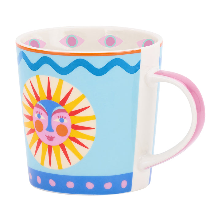 Annable Trends assorted coffee mugs in Fiesta vibes design