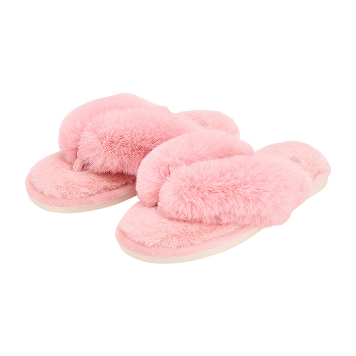 Cosy Luxe Slipper Thongs in Pink Lemonade