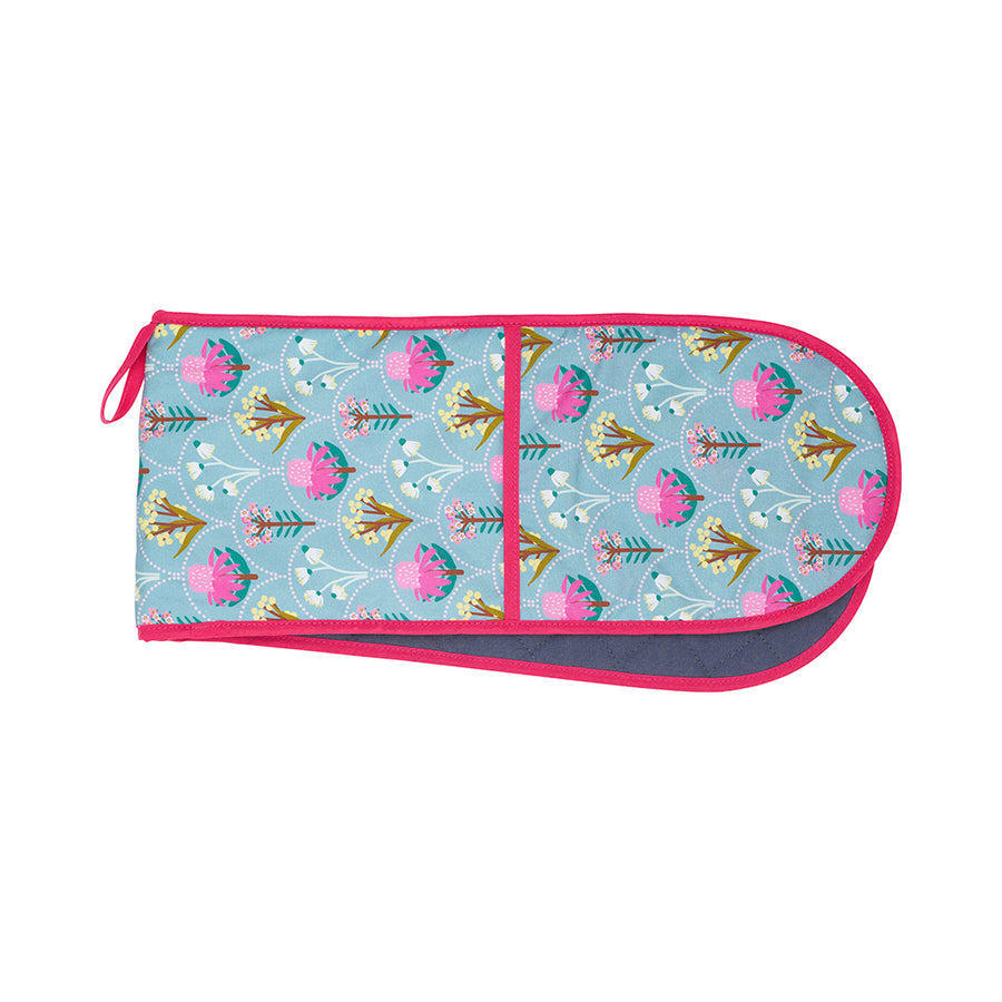 Annabel Trends Cotton Double Oven Mitt in Wildflower