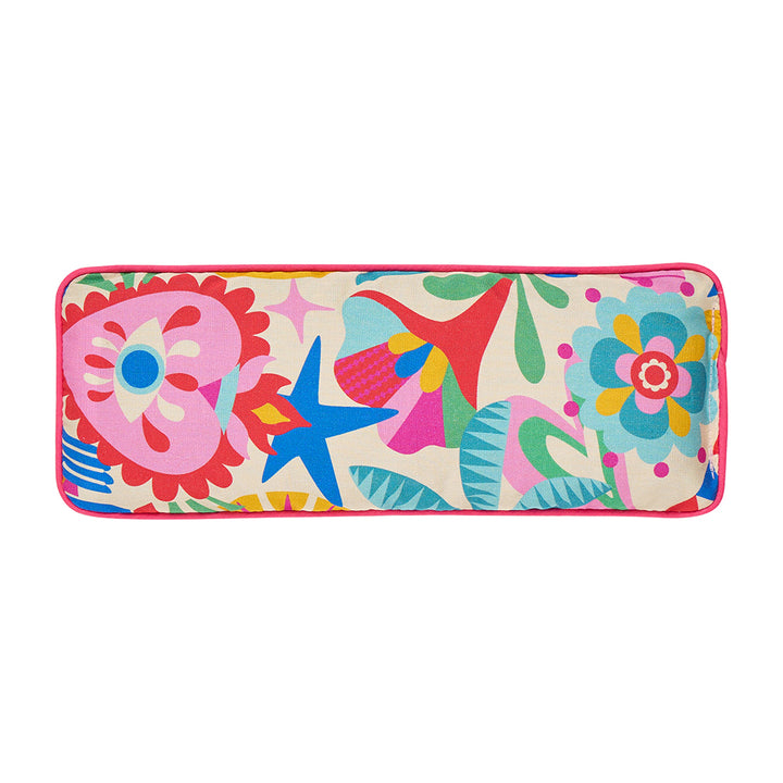 Annabel Trends Cotton Eye rest pillow in Fiesta design by Rachel Lee