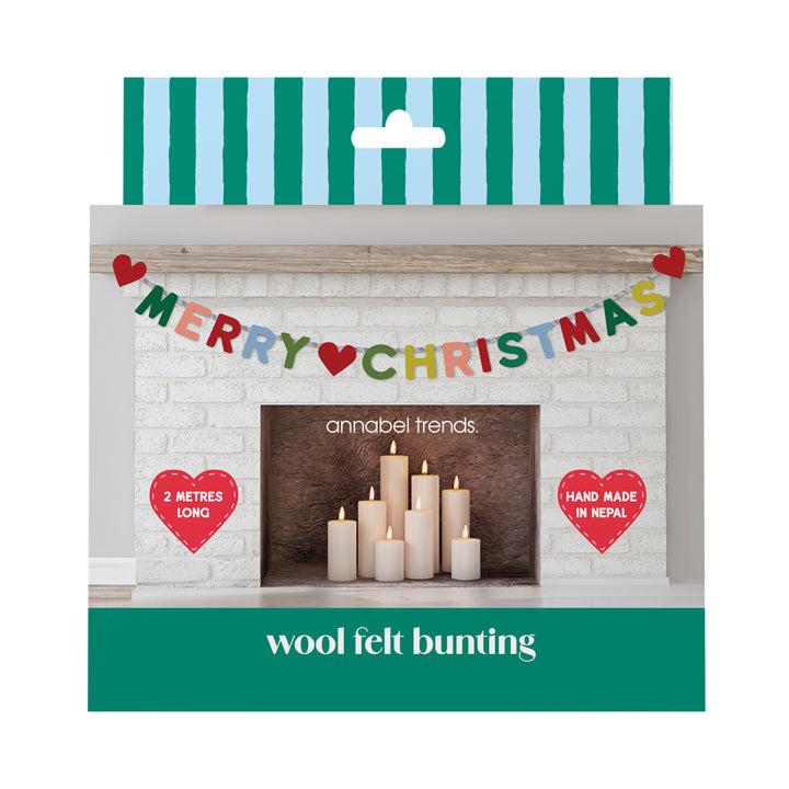 Annabel Trends Christmas Felt Bunting