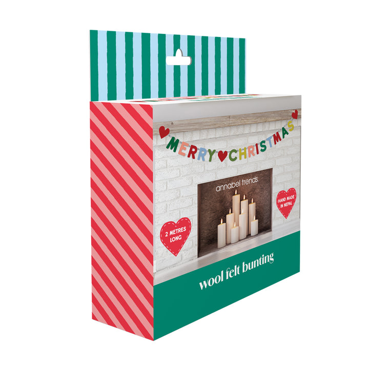 Annabel Trends Christmas Felt Bunting